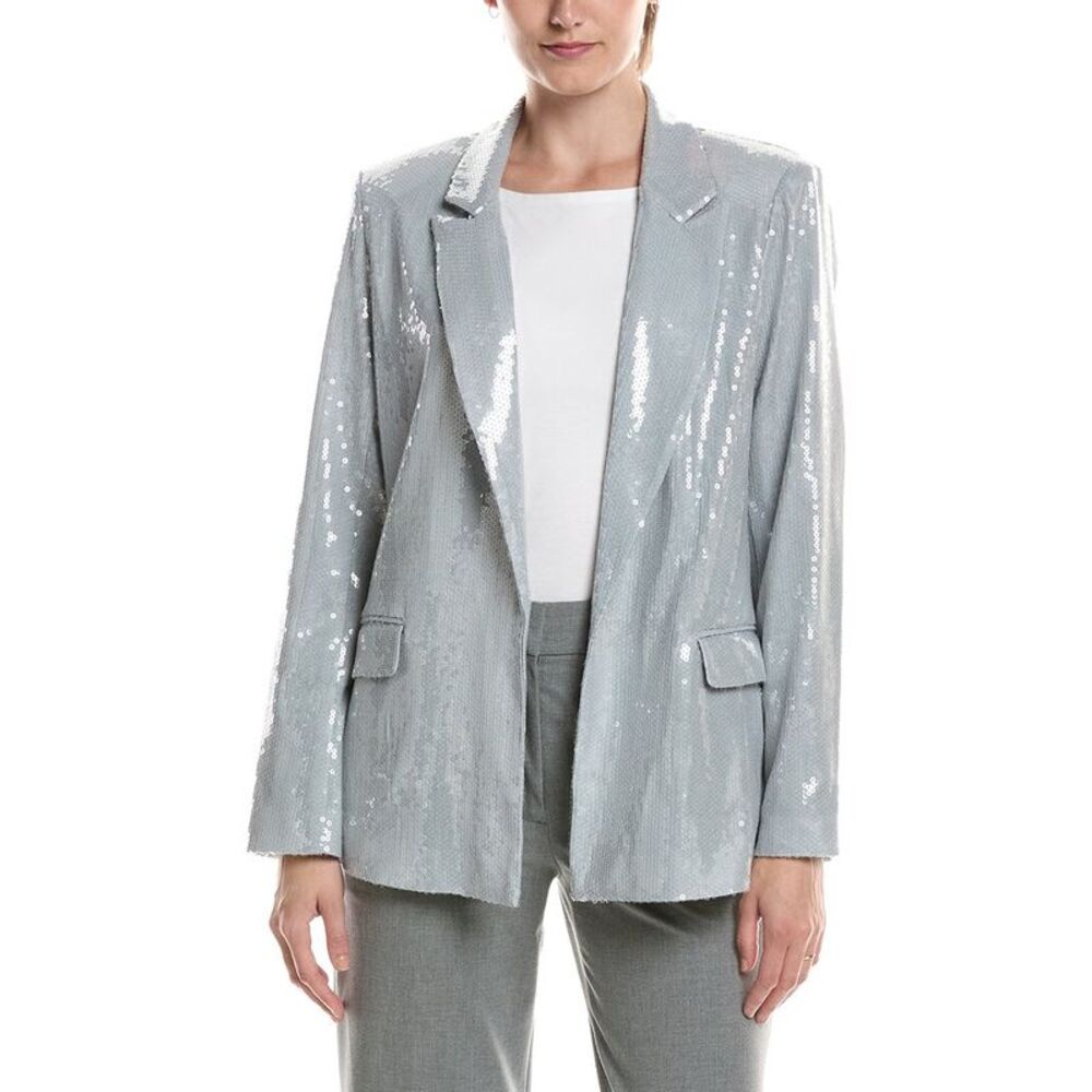 Picadilly Womens  Sequin Blazer, Grey